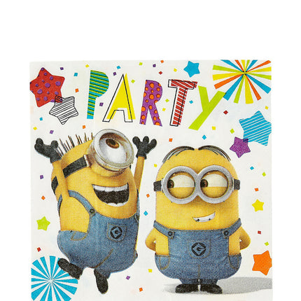 Feestbazaar Feestservetten Minions Party (16st)