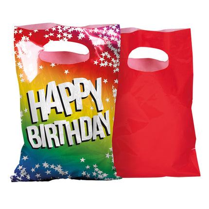 Feestbazaar Feestzakjes 'Happy Birthday' (6st)