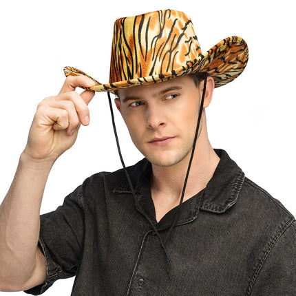 Feestbazaar Festival Cowboy Hoed Wild Tijger