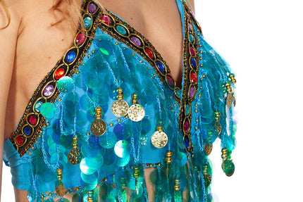 Feestbazaar Festival Ibiza Coin Top Aqua