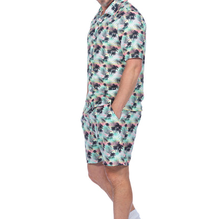 Feestbazaar Festival Outfit Heren Hawaii Palmbomen