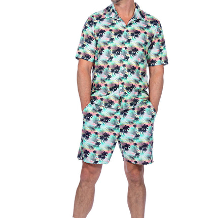 Feestbazaar Festival Outfit Heren Hawaii Palmbomen