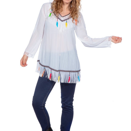 Feestbazaar Festival Tuniek Ibiza Met Veren
