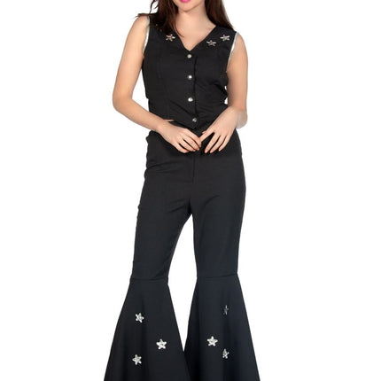 Feestbazaar Festival Western Outfit Dames Zwart