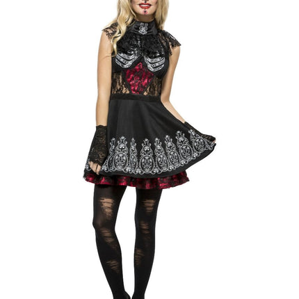 Feestbazaar Fever Day Of The Dead Kostuum Dames