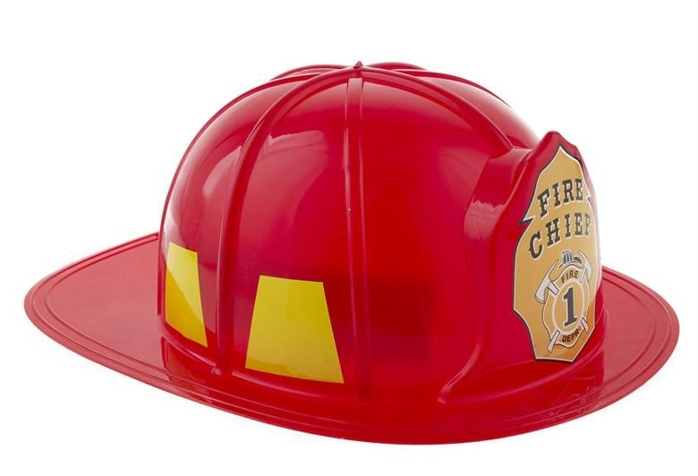 Feestbazaar Fire Chief Brandweerhelm Volwassenen Rood
