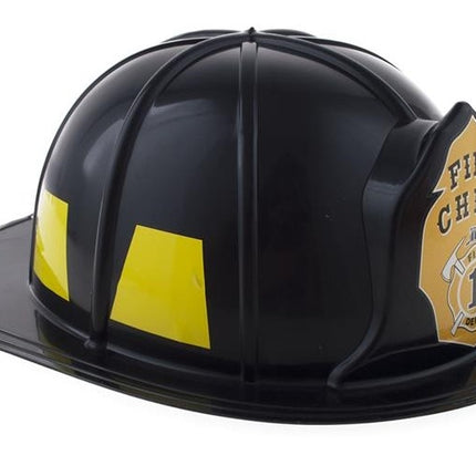 Feestbazaar Fire Chief Brandweerhelm Volwassenen Zwart