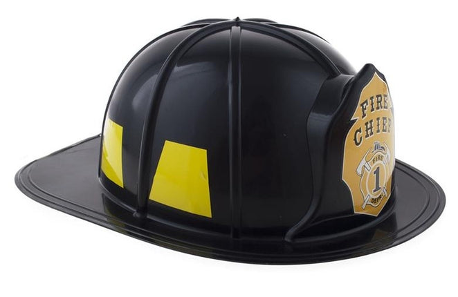 Feestbazaar Fire Chief Brandweerhelm Volwassenen Zwart