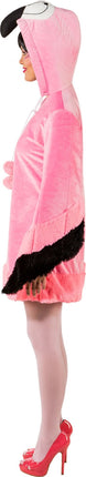 Feestbazaar Flamingo Jurk Met Capuchon