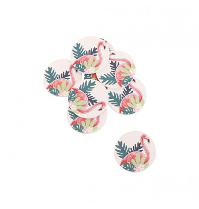 Feestbazaar Flamingo Tafelconfetti (12st)