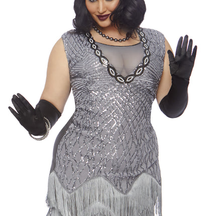 Feestbazaar Flapper Jaren 20 Charleston Plus Size Kostuum