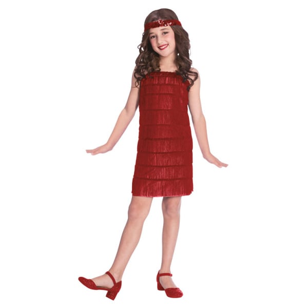 Feestbazaar Flapper Jurk Meisje Rood
