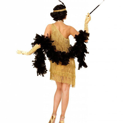Feestbazaar Flapper kostuum goud