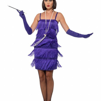 Feestbazaar Flapper kostuum Roaring 20's Paars