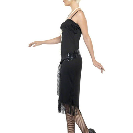Feestbazaar Flappers Jurk zwart