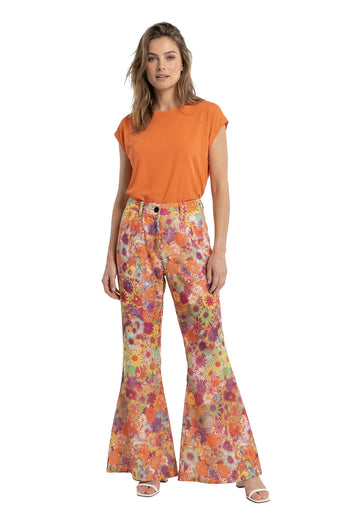 Feestbazaar Flared Broek Daisy Dream