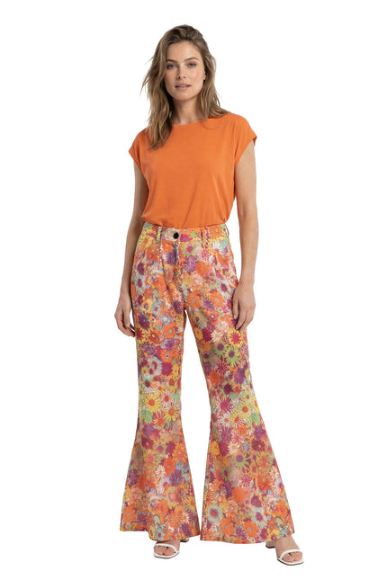 Feestbazaar Flared Broek Daisy Dream