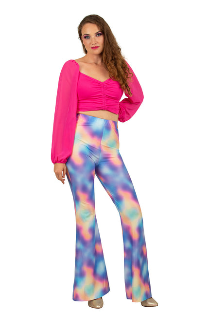 Feestbazaar Flared broek Dames Kaleidoscoop