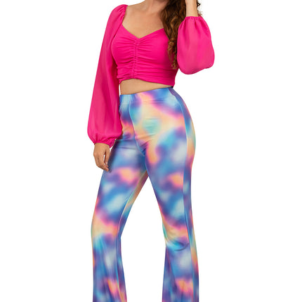 Feestbazaar Flared broek Dames Kaleidoscoop