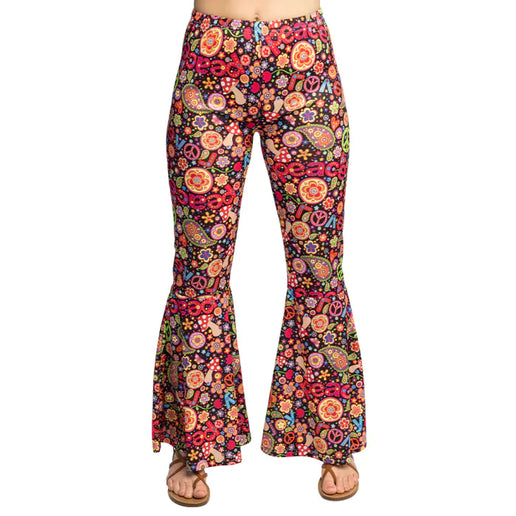 Feestbazaar Flared Broek Flower Power