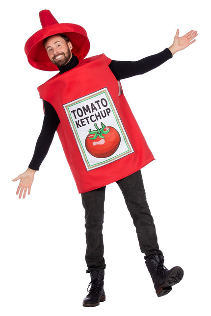 Feestbazaar Fles Tomato Ketchup Kostuum