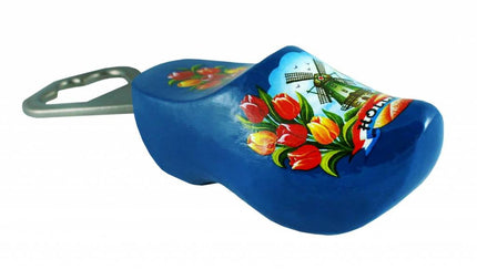 Feestbazaar Flesopener Klomp Blauw