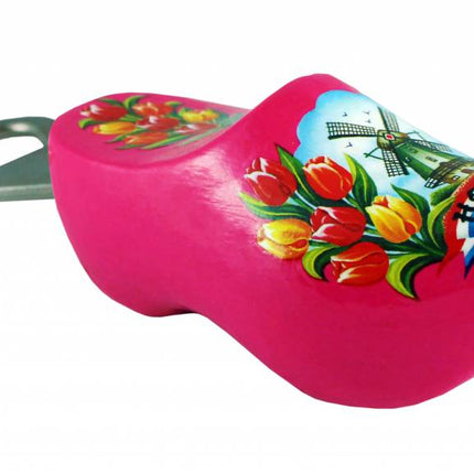 Feestbazaar Flesopener Klomp Roze
