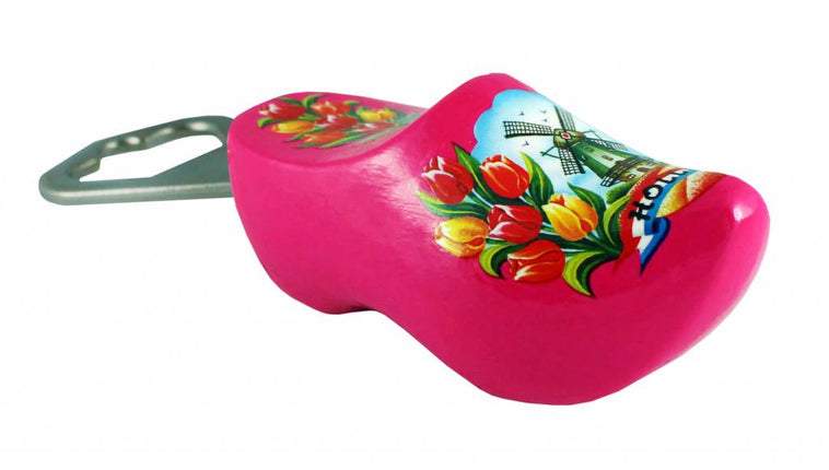 Feestbazaar Flesopener Klomp Roze
