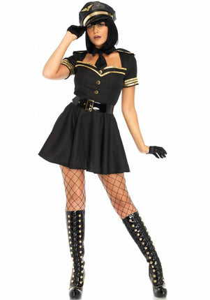 Feestbazaar Flirty Flight Captain pakje dames