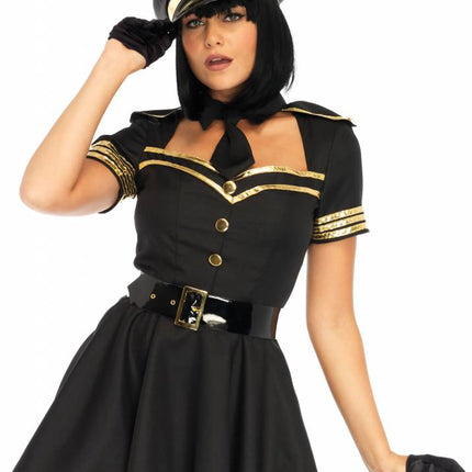 Feestbazaar Flirty Flight Captain pakje dames