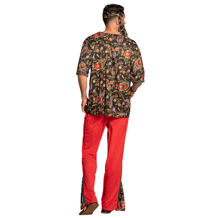 Feestbazaar Flower Beetle Hippie Kostuum Man