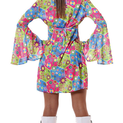 Feestbazaar Flower Power jurk