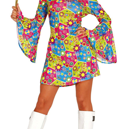 Feestbazaar Flower Power jurk