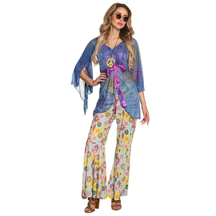 Feestbazaar Flower Power kostuum dames Kiley