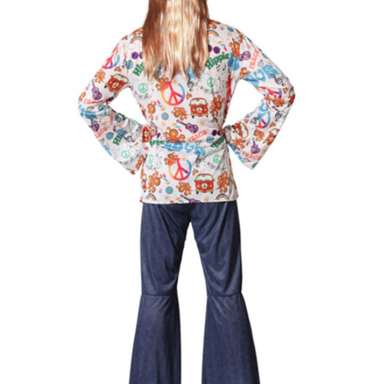 Feestbazaar Flower Power Outfit Heren Cosmos