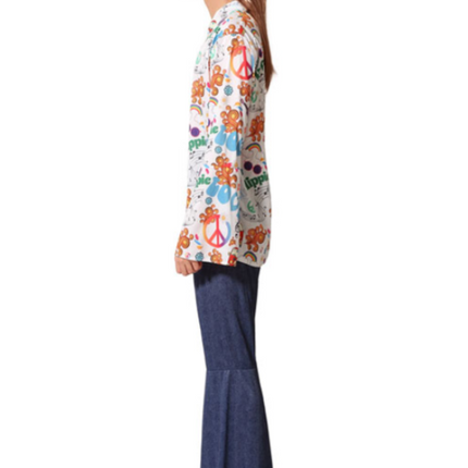 Feestbazaar Flower Power Outfit Heren Cosmos