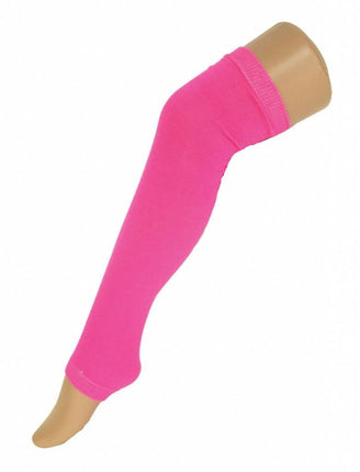Feestbazaar Fluor roze Beenwarmers 60cm