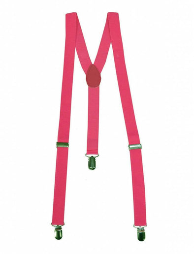 Feestbazaar Fluor roze bretels