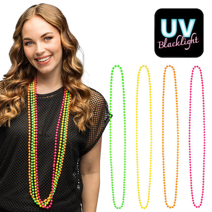 Feestbazaar Fluoriserende kralenketting
