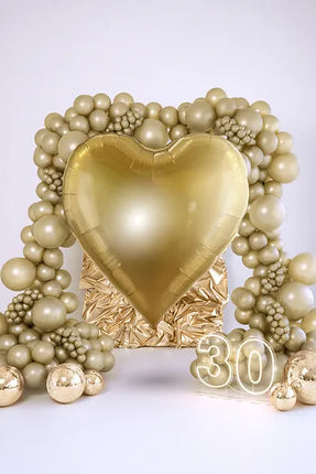 Feestbazaar Folie Ballon Hart XXL Goud 136x129cm