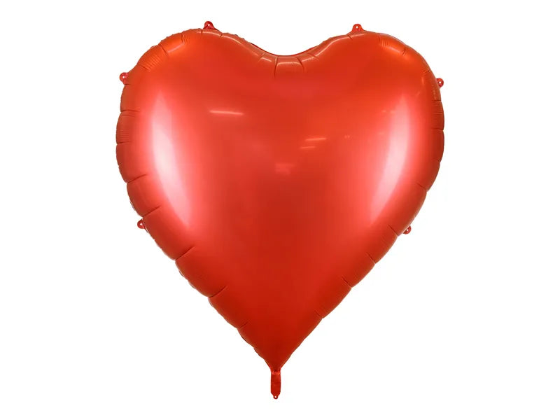 Feestbazaar Folie Ballon Hart XXL Rood 136x129cm