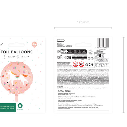 Feestbazaar Folie Ballon Paard Perzik (45cm)