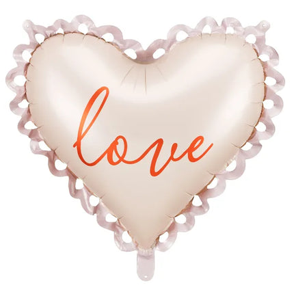 Feestbazaar Folie Balloon Heart 'Love' (50x47cm)