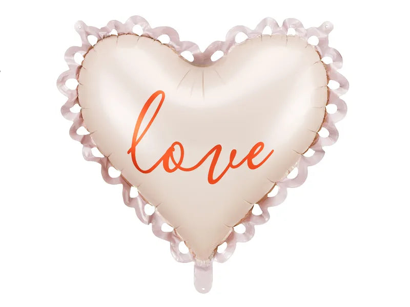 Feestbazaar Folie Balloon Heart 'Love' (50x47cm)