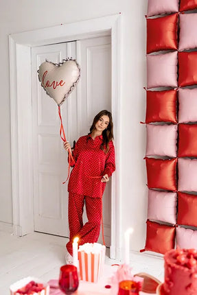 Feestbazaar Folie Balloon Heart 'Love' (50x47cm)