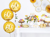 Feestbazaar Folieballon 60th Birthday goud (45cm)