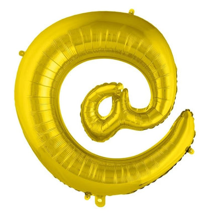 Feestbazaar Folieballon Apenstaartje Goud 100cm