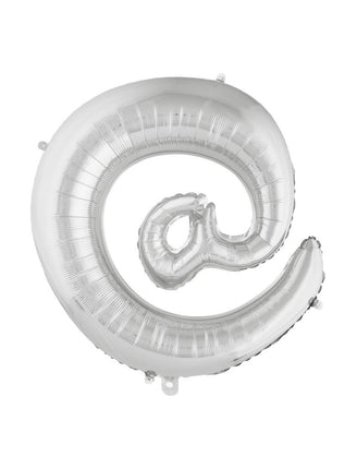 Feestbazaar Folieballon Apenstaartje Zilver 100cm