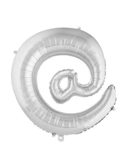 Feestbazaar Folieballon Apenstaartje Zilver 100cm
