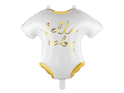 Feestbazaar Folieballon baby romper 'Hello Baby'